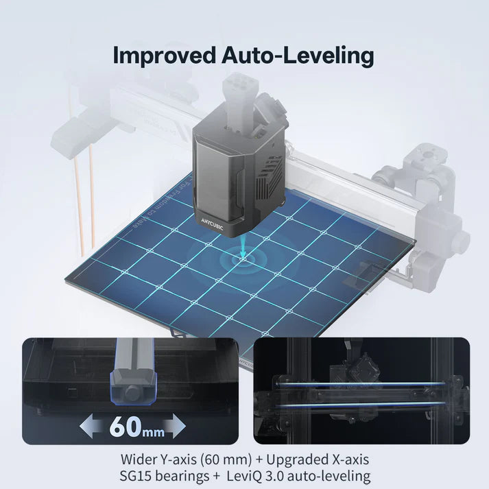 Impressora 3D Anycubic Kobra 3 V2 – até 600 mm/s | Nivelamento Automático | 255×255×260mm | NIC 3D