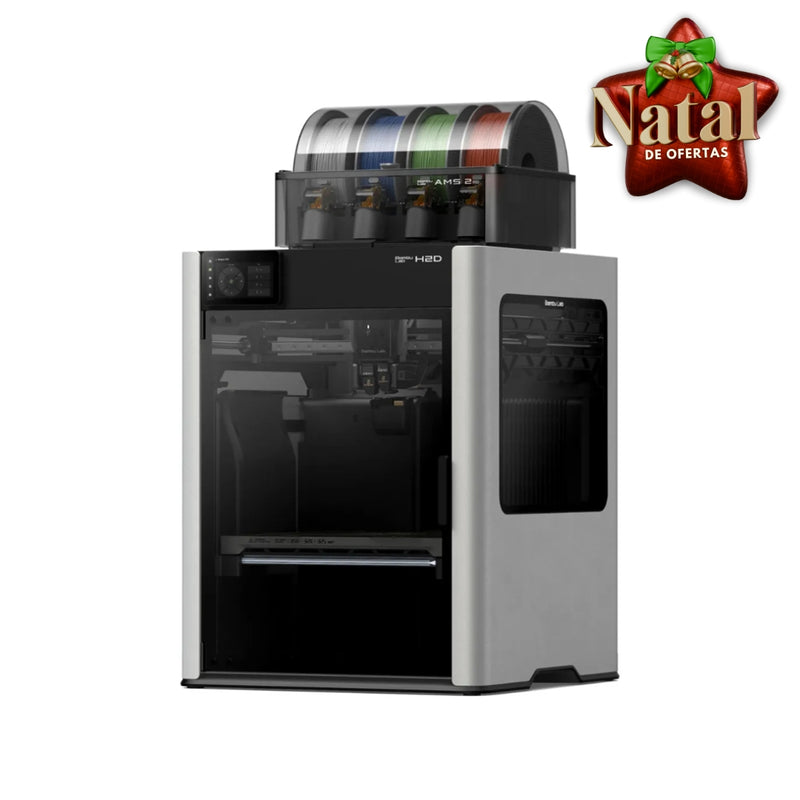 Impressora 3D Bambu Lab H2D Combo com AMS 2 + Brinde Exclusivo | NIC 3D Oficial