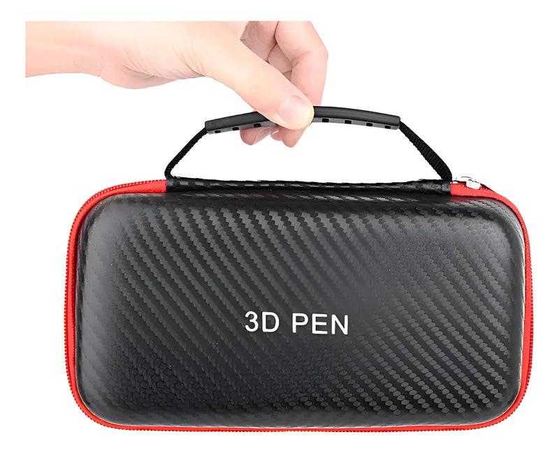 Estojo Para Transporte De Caneta 3d - Vermelho