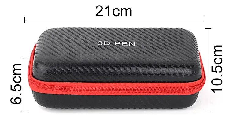 Estojo Para Transporte De Caneta 3d - Vermelho