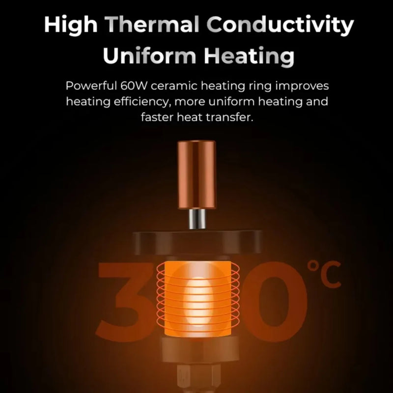 Kit Hotend para Creality Ender 3 KE e K1 bloco cerâmico tensão de operação 24v