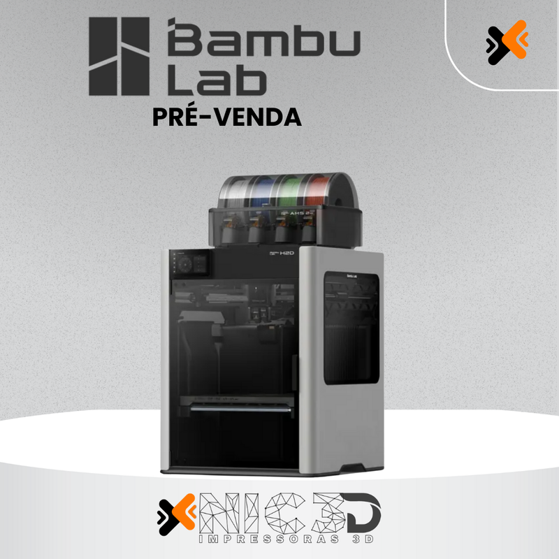 Impressora 3D Bambu Lab H2D Combo com AMS 2 + Brinde Exclusivo | NIC 3D Oficial